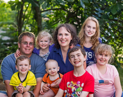 Randy Gray and family