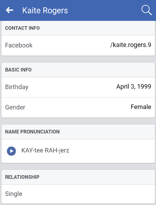 One of Kaite Rogers Facebook profiles.