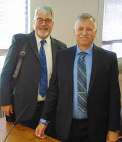 Attorney Stephen Pidgeon and James Faire